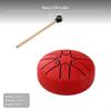 Mini Steel Tongue Drum, 6Note, 3in, Portable Percussion for children Beginners Red