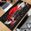 Japanesestyle Red Sun Setting Sports Car Design Mouse Pad Desk Mat NonSlip Durable Stitched Edge Mouse Mat Gaming Mats Mauspad