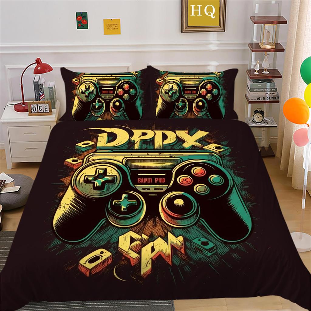 Home Bedding Set Game Player Quilt and Pillowcase AU/EU/US Double Bed/double Bed Full Size