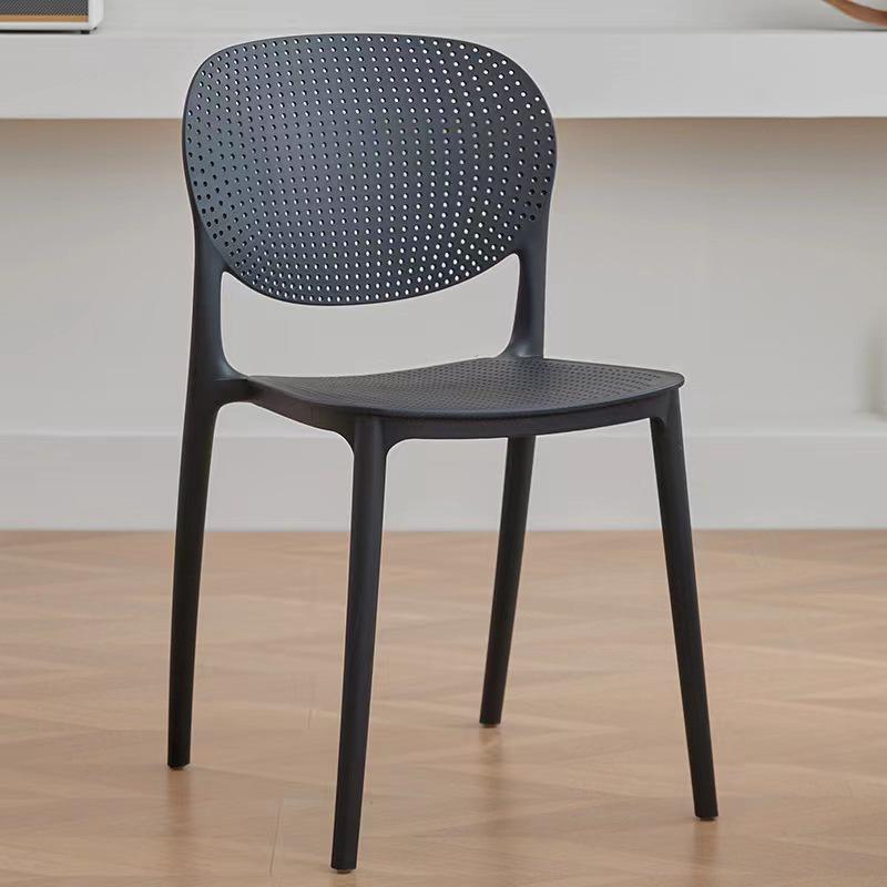 Simplistic Backrest Plastic Dining Chair for Restaurants, Cafes, Meeting Rooms, and Leisure Areas