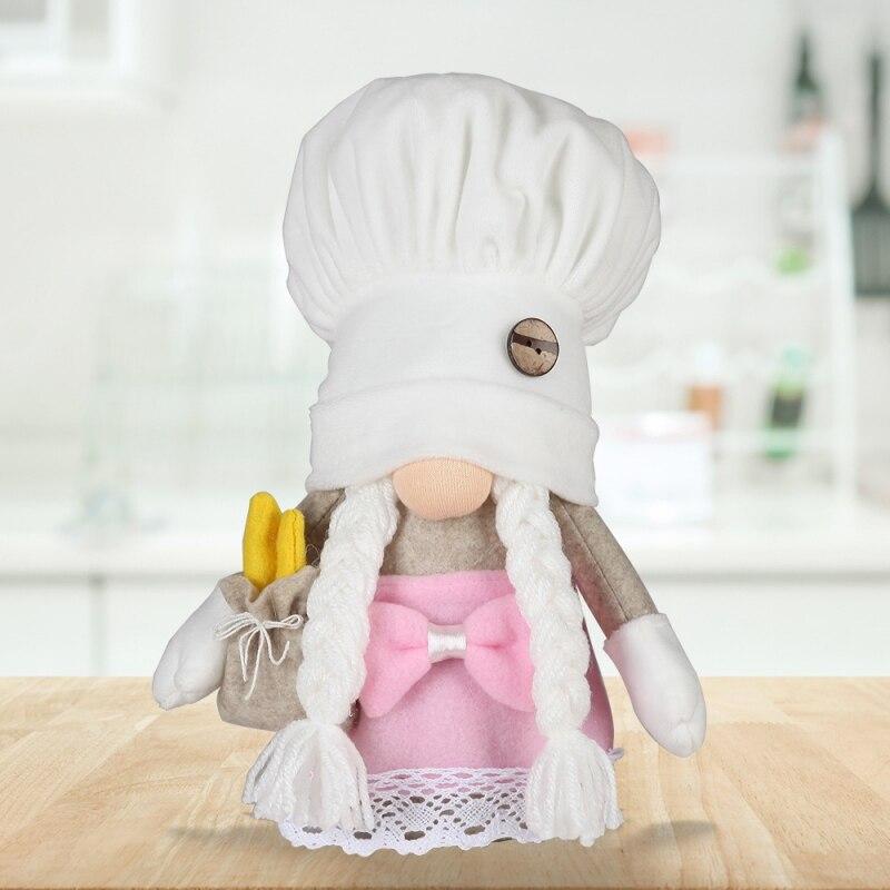 White Chef Hat Rudolph Ornament
