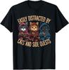 Cats Side Quest Distracted Tabletop Funny Gaming Unisex T-Shirt