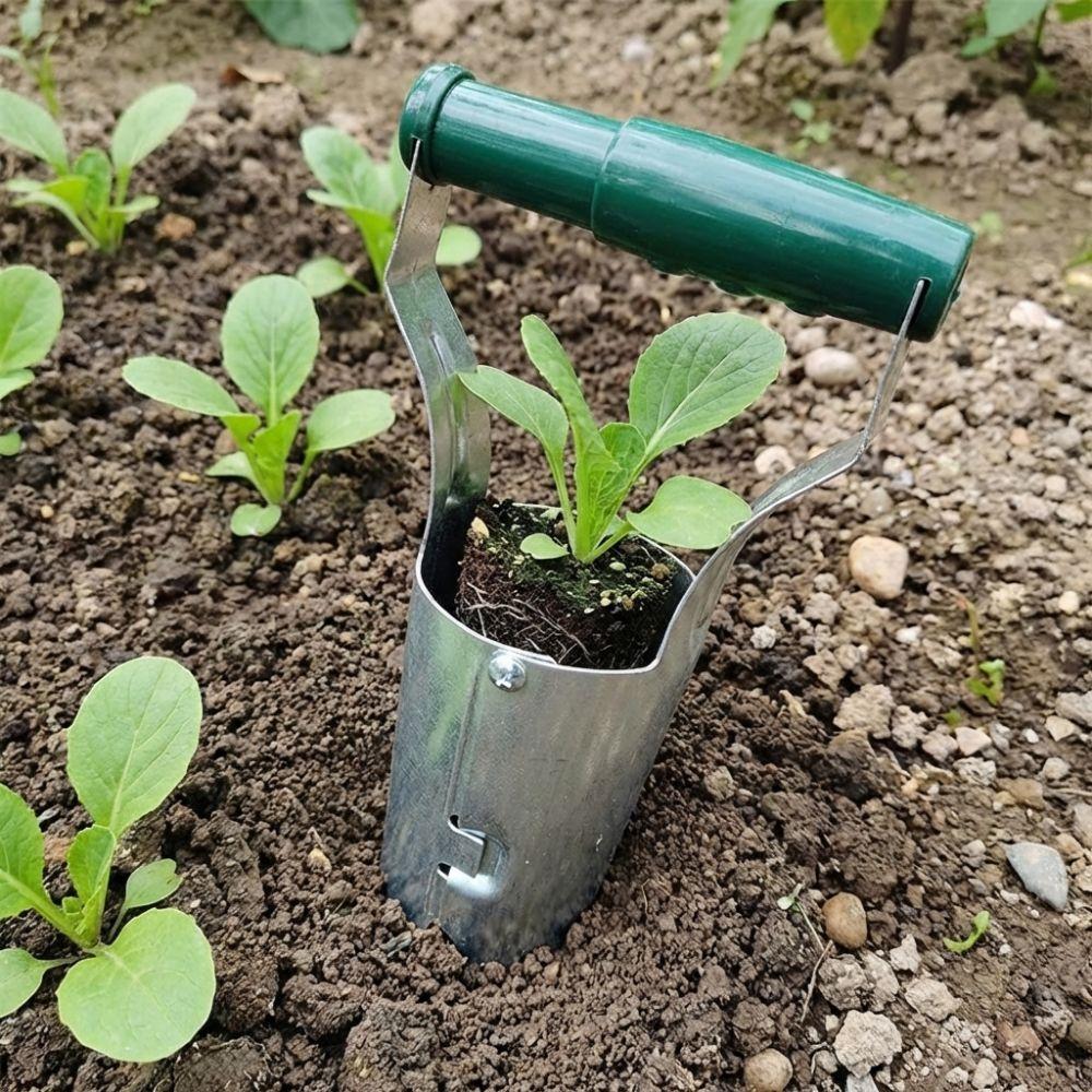 Handheld Seedling Transplanting Plastic Handle Cylinder Vegetable Planter Planting Machine Efficient Seeder Excavator