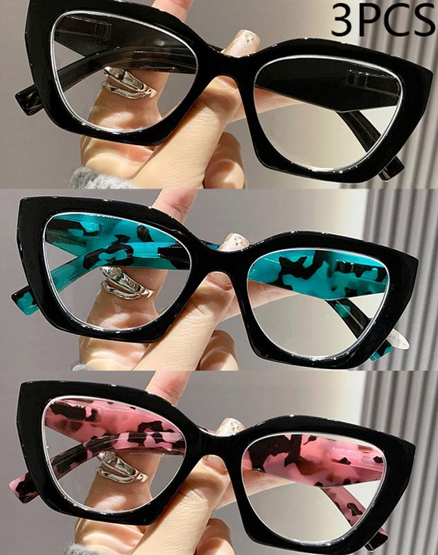 2/3PCS Reading Glasses Retro Leopard Print Flower Elderly Single Light Trendy Personality Large Frame Reading Glasses 2220