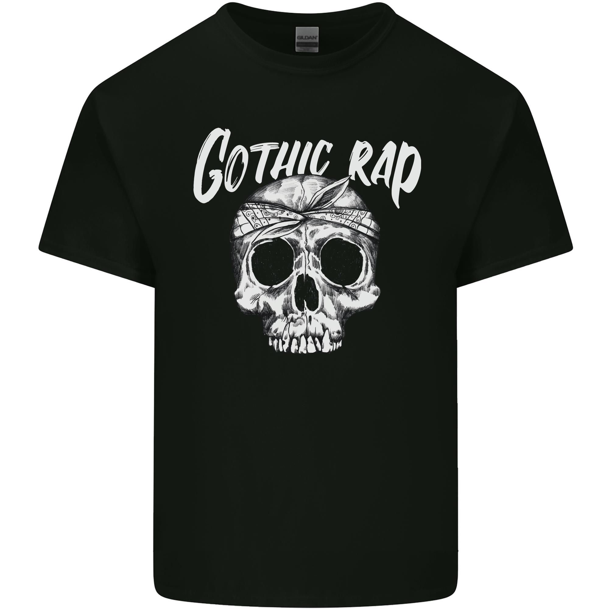 Gothic Rap Skull Hip Hop Music Gangster Unisexs Light Cotton TShirt S