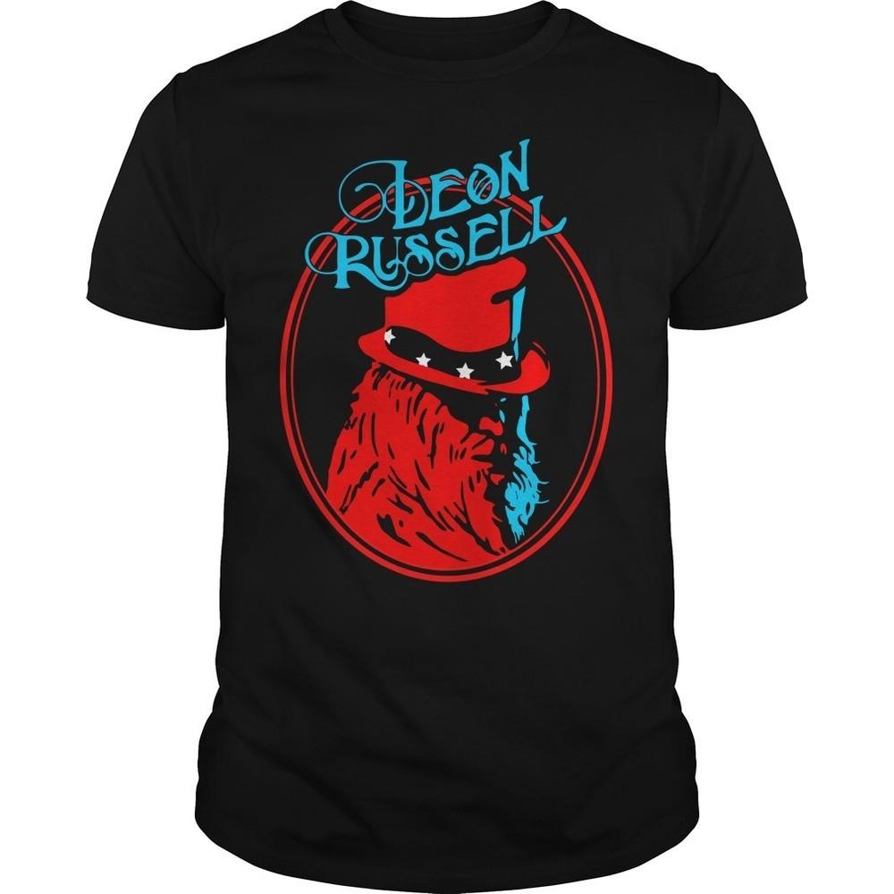 New Rare Leon Russell Band Hip Hop Black Men S-234XL T-shirt Unisex T-Shirt L