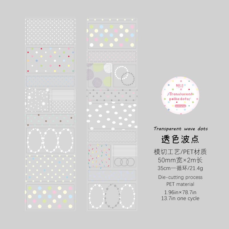 

1pcs/1lot Decorative Adhesive tapes Transparent World masking tapes Junk Journal Scrapbooking stikcers Paper Japanese