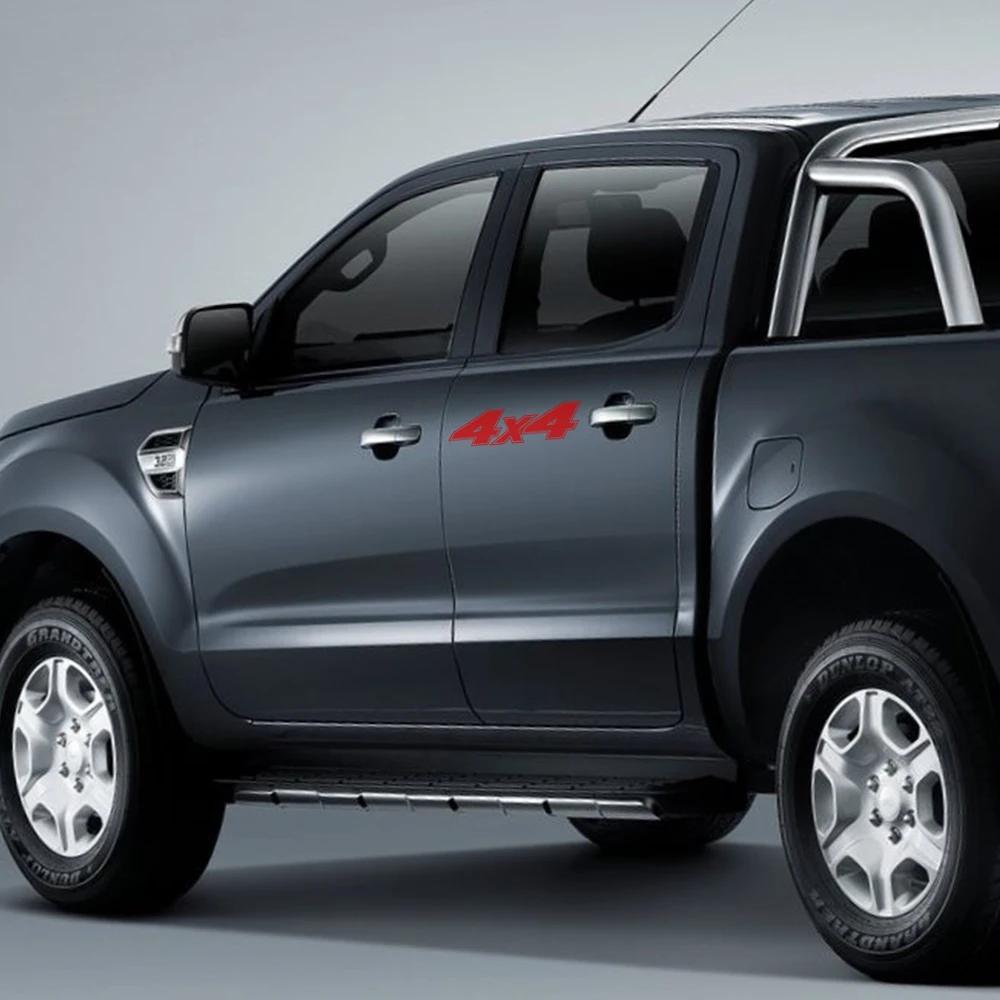 2Pcs Car Decals For Ford Ranger Raptor Isuzu Dmax Nissan Navara Toyota Hilux Vw Amarok Pickup 4X4 Auto Accessories Vinyl Decal