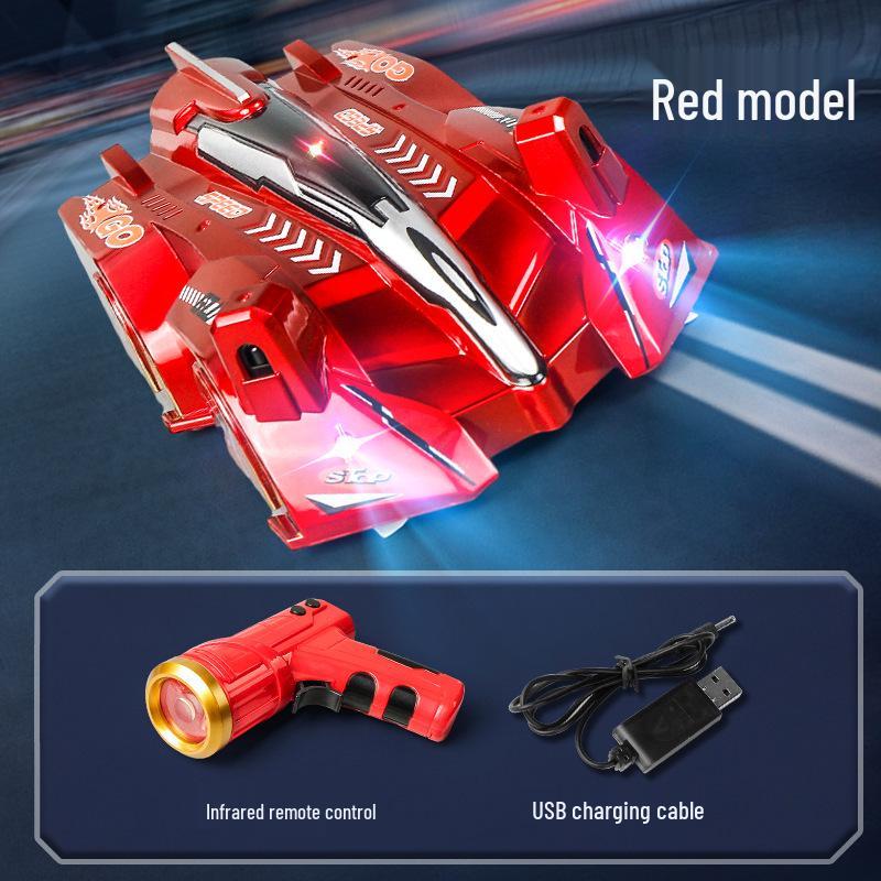 Infrared Light Remote Control Wall-Climbing Stunt Car - 2.4G Drifting Toy for Kids