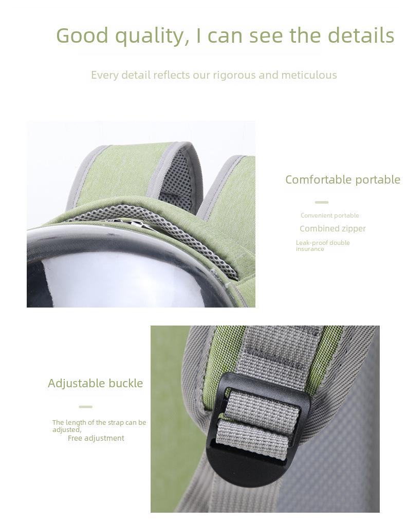 Large Capacity Transparent Pet Backpack - Breathable Space Capsule Design for Cats