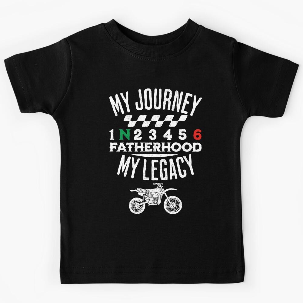 1N23456 Motorcycle Supermoto Motorbike Dad Kids T-Shirt 160