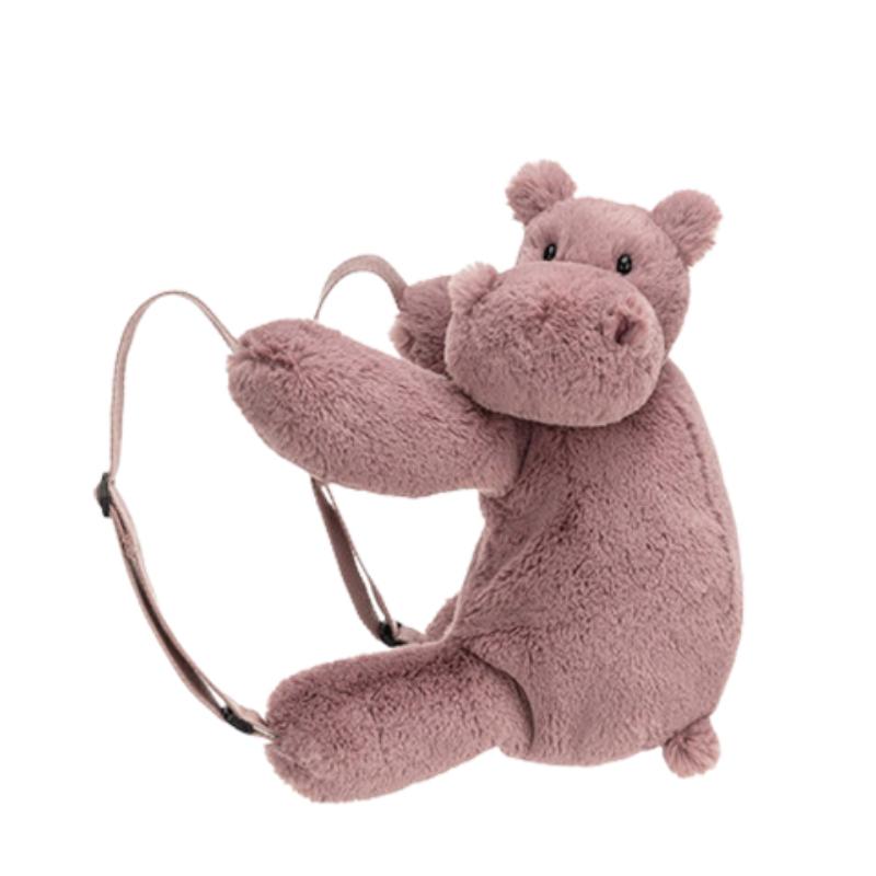 JELLYCAT Jungle Animals Hagdi Hippopotamus Backpack Soothing Companion Doll Plush Doll 28cm Height