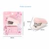 Cute Cartoon Mini Stapler+ Staples Set Adorable Multifunctional Desk Tool for School Office Home Use Kids Gift
