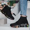 Fashion High Top Women Sneakers Warm Socks Shoes Women's Sports Shoes Zapatillas De Mujer Men Casual Shoes Size 35-47