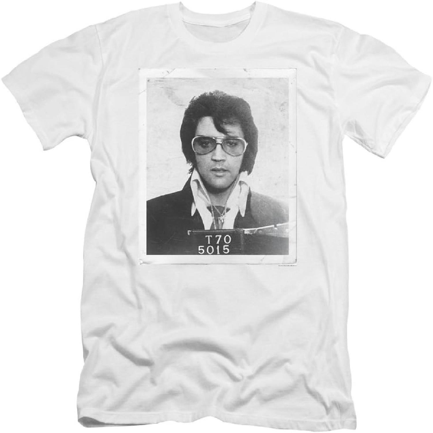 Elvis Presley - Mens Framed Premium Slim Fit T-Shirt XXXXXL белый