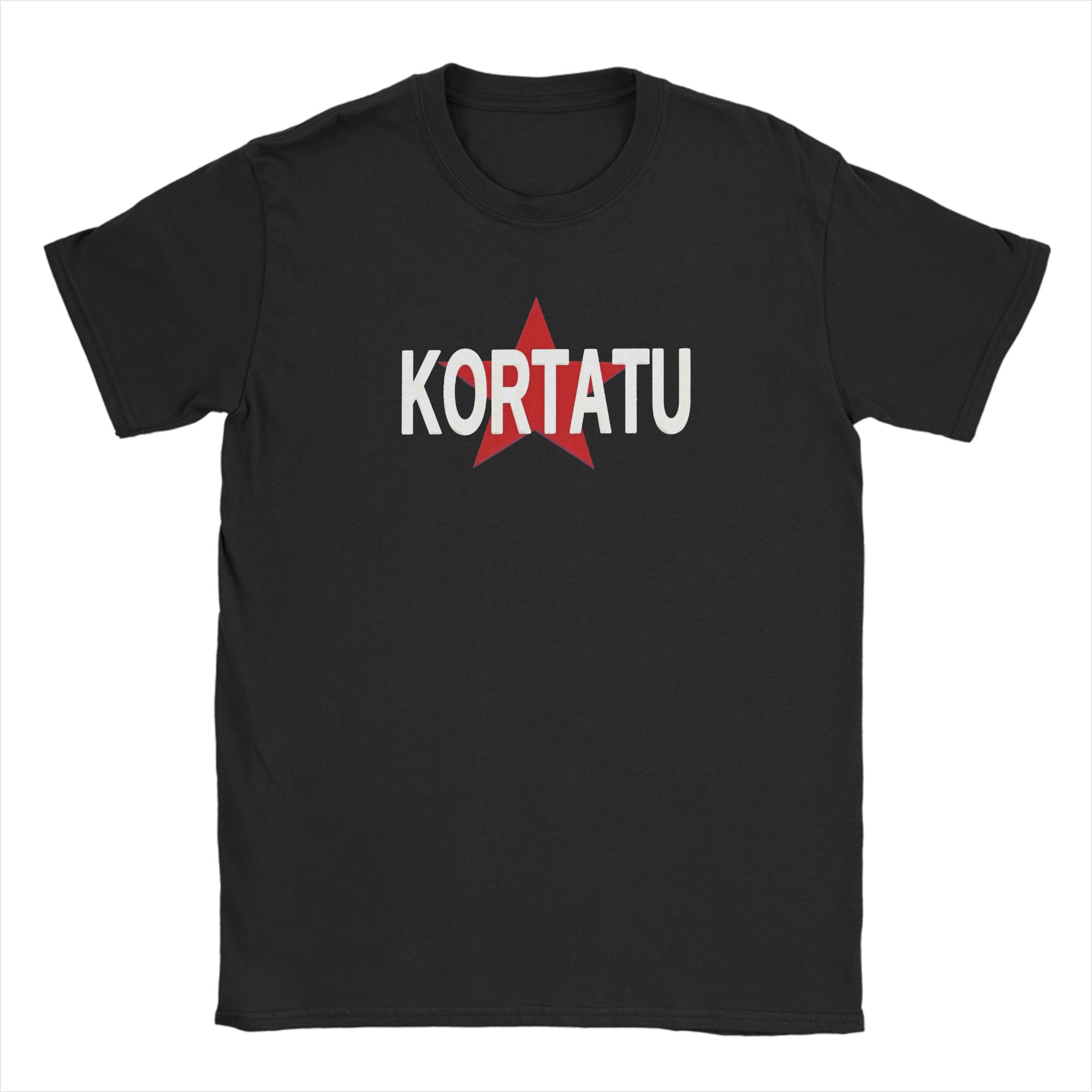 

Kortatu Music T Shirt Summer Cotton T-Shirts For Couple Harajuku Custom Logo Tshirt Short-Sleeve Aesthetic Tops L