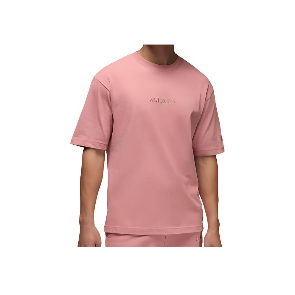 Jordan Alphabet Print Pullover Round Neck Short Sleeve T-Shirt Men Tops Pink FJ1970-685