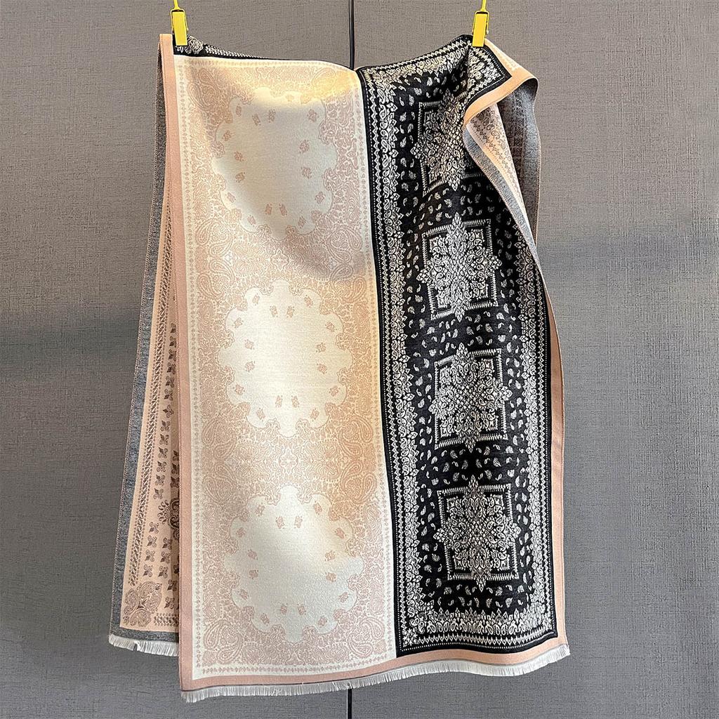 Winter Cashmere Scarf Women Luxury Paisley Print Female Shawl Wrap Elegant Poncho Lady Thick Warm Blanket Gift Echarpe Pashmina
