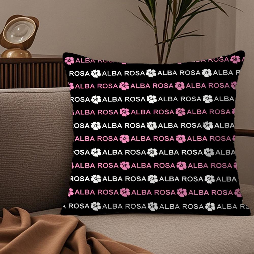 Fashion AALBA RROSA Pillow Case Silky Elegant Comfort Sofa Bed Invisible Zipper
