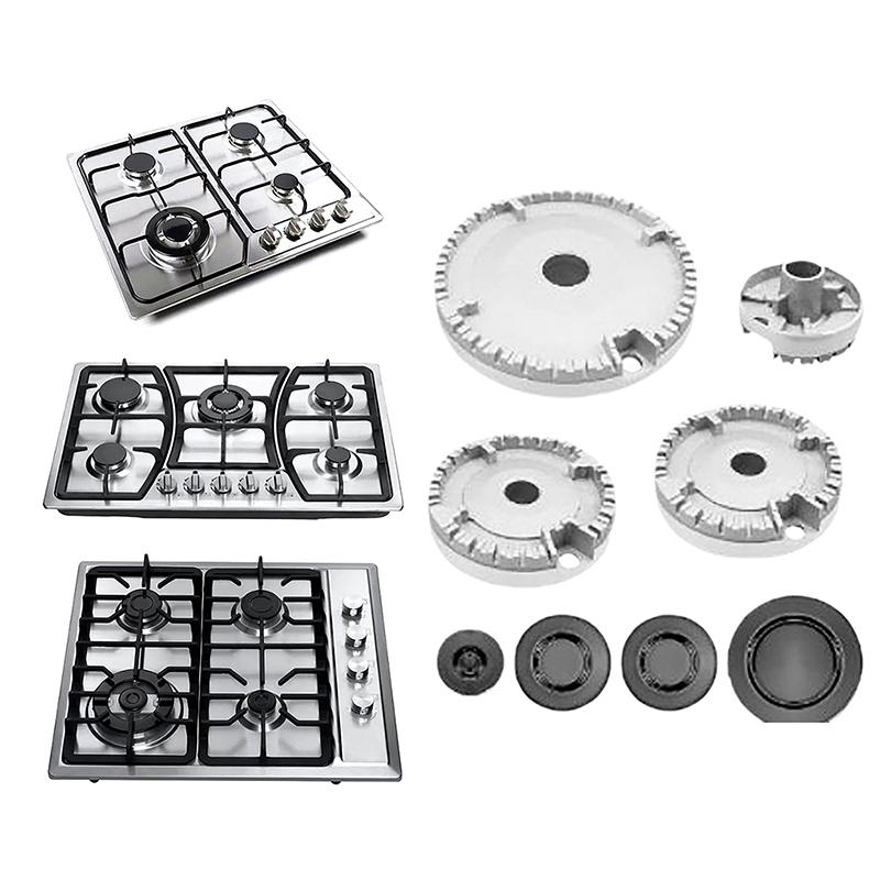 Set Oven Gas Hob Burner Flat Fire Cover Crown Flame Cap Gas Burner Flame Cap Fits Most Gas Stove Burners Accessories Stove