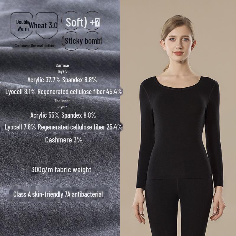 

Коллекция женских теплых костюмов: 24 новых комплекта из кашемира и акрила, дизайн Meiyabi, идеально подходят для осени. Top, 2XL/135-150 catties