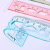 Multicolour Flexible Soft Ruler Creative Straight Rulers Plastic Drawing Tools Student Stationery Supplies