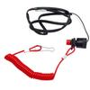 Boat Engine Motor Emergency Kill Stop Switch with Safety Lanyard for Outboard 15 25 30 40 Horsepower 6E9 82575 01 00
