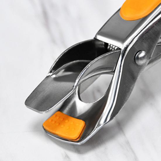 Bowl Clip Sturdy Construction Rust-proof Stainless Steel Multifunctional Plate Dish Clip Pot Gripper for Home
