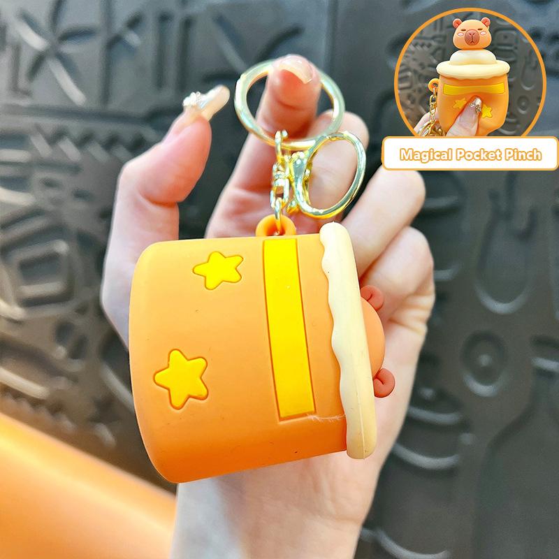 

Creative Cartoon Magic Hat Pinch Happy Key Chain Cute Backpack Pendant Car Key Chain