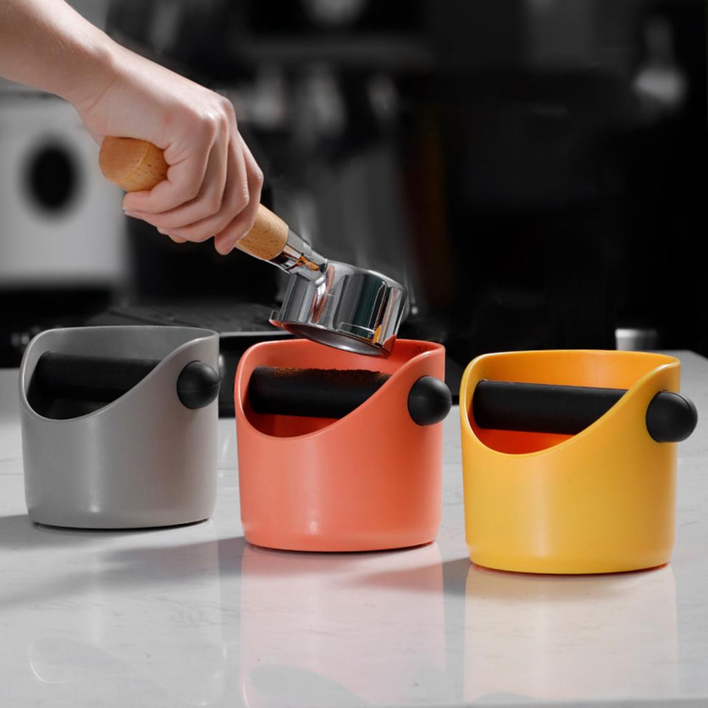 Plassbesparende liten kaffepuckboks egnet for hyppige kaffemaskinbrukere kaffetilbehør oppvaskmaskinsikker