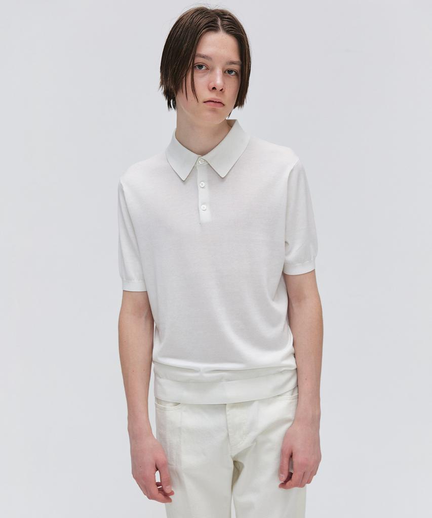 EZIO Soft Collar Half Knit_Ivory