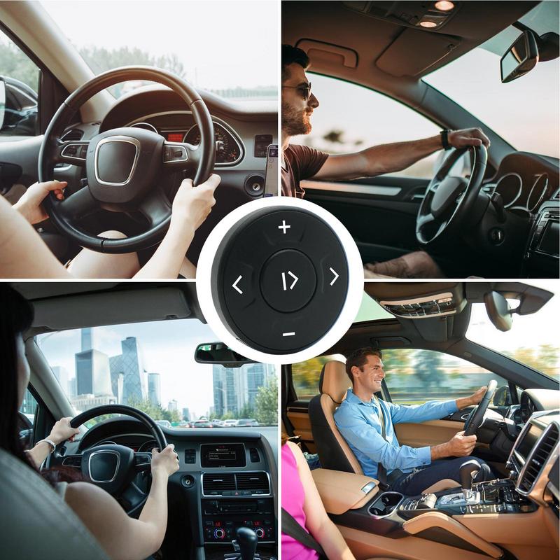 Wireless Steering Wheel Control Smart Wireless Media Button Remote Control Button Media Phone Controller Supplies For Vehicle