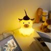 Novelty Highland Cow Night Light Dimmable Timing Rechargeable LED Lamp Touch Sensor Cute Bedside Nightlight for Breastfeeding