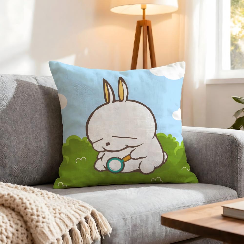 Character Mashimaro Cushion Cover 1Pcs Decorative Covers Soft Cushion Case For Sofa Couch Decor 40X40 45X45 Pillowcases