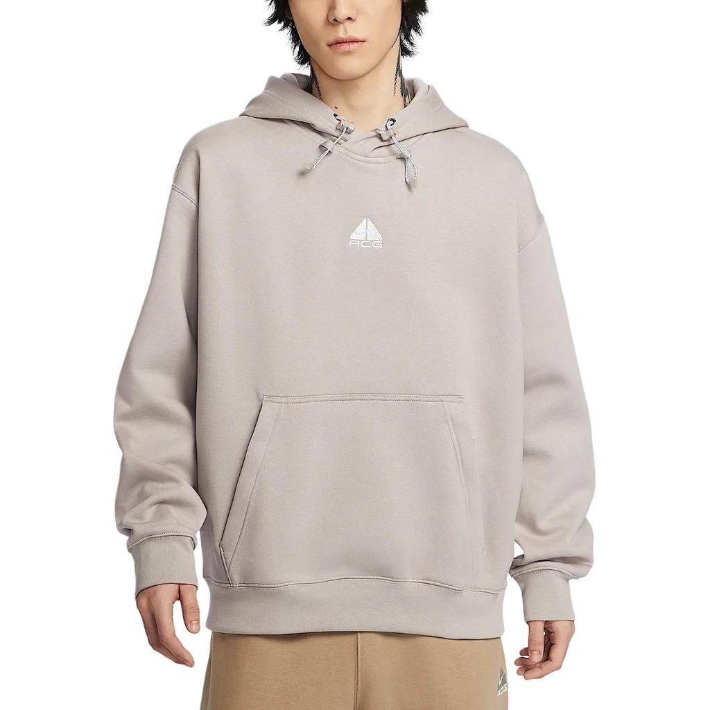 Nike ACG Therma-Fit Fleece Loose Pullover Hoodie Unisex Hoodies University-Gray Football-Gray Lightning-Blue DH3088009