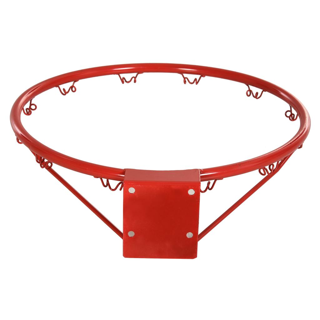 Basketball Hoop, Indoor and Outdoor, 46 cm Rim and Net, Wall Mountable, Red, Blue and White