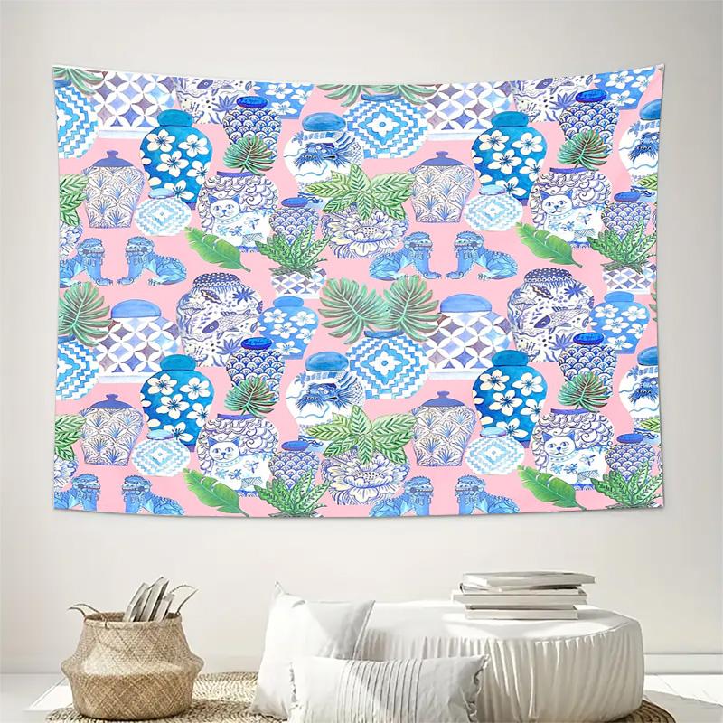 Bohemian Tapestry Wall Hanging Ocean Wave Decor Coastal Aesthetic Beach Theme Dorm Room Decor Aesthetic Room Nature Wall Art Hom