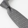 [Ogier] 100% Silk Tie, Regular Tie, Jacquard Weave, Dot Pattern, Gift, Business, Men's, Stylish, 8cm Width