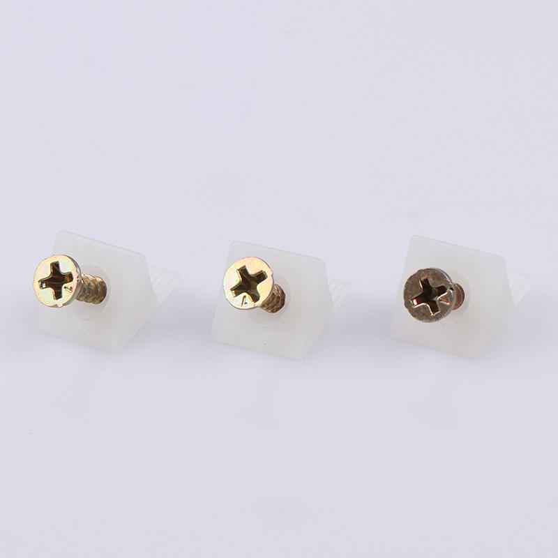 20Pcs/Lot 45 Degree Angle Plastic Corner Bracket Block For Furniture With Screws