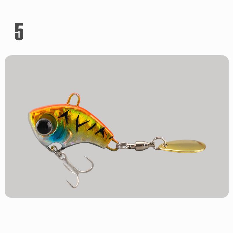 Long-Distance Casting Vib Lure: Rotating Sequin Cyclone for Sea Fishing & Perch
