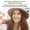 EELHOE Cedar Bergamot Perfume Fresh Woody Notes Long Lasting Fragrance Natural Non-Stinging Niche Perfume
