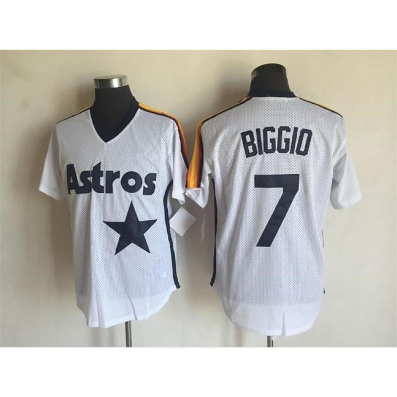 Vintage Houston Astros Baseball Jersey Embroidered Unisex Sport Shirt Cotton Blend Fall Wear