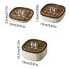 Multi-Compartments Earrings Storage Case Transparent Lid Travel Jewelry Holder  Rings