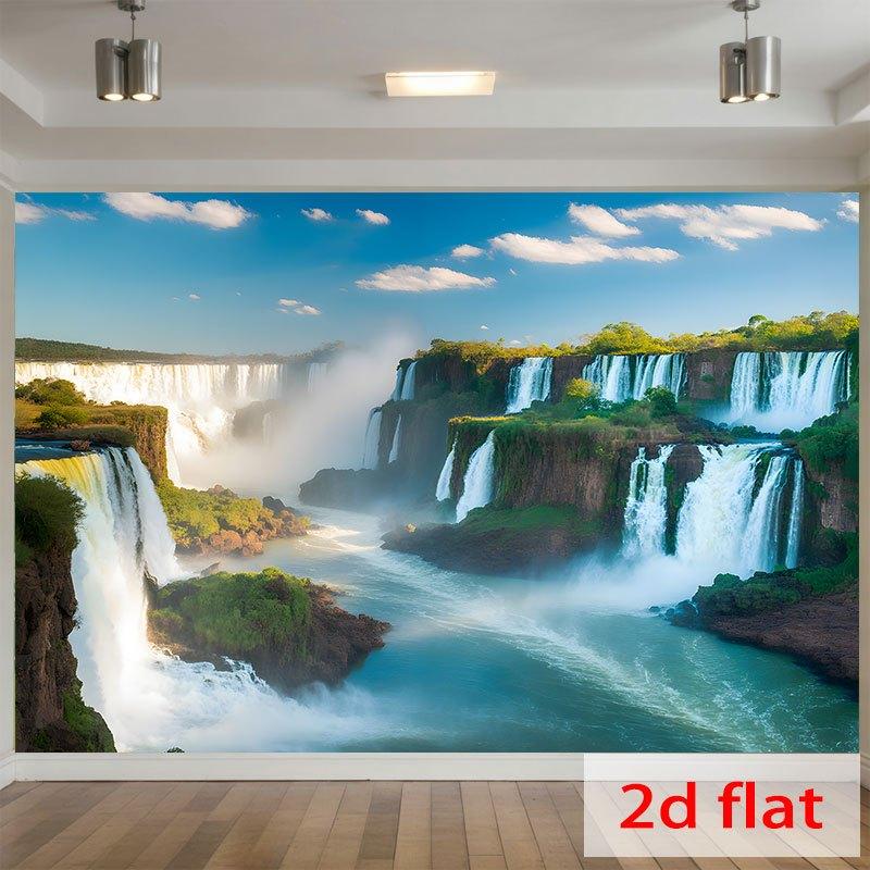 1Pcs Argentina Iguazu Falls Waterfall Decoration Background Backdrop For Photo Studio Photo Booth Party