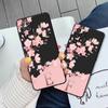 Rosa Blumen Anfangsbuchstabe A Hülle für Samsung Galaxy A21s A72 A32 A52 A22 A13 A12 A33 A23 A71 A31 A51 A53 TPU weiche matte Abdeckung