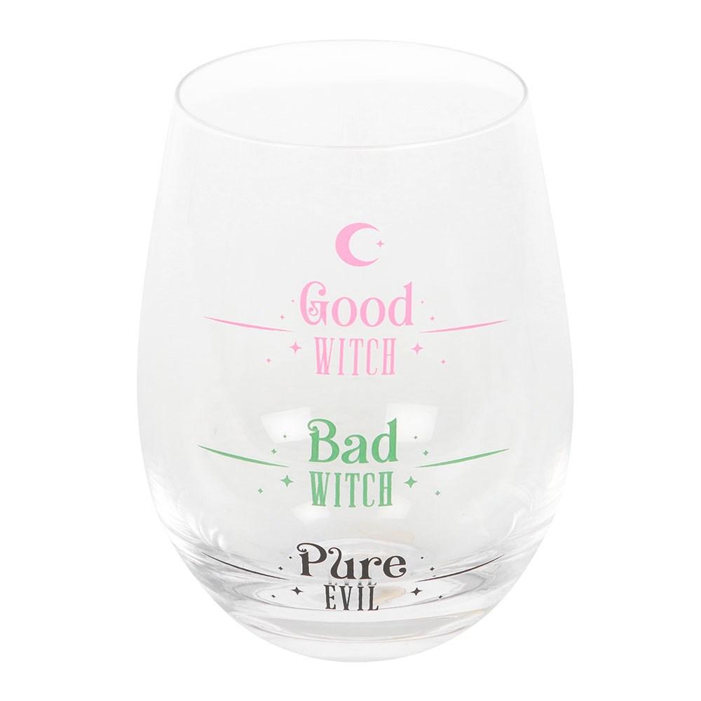 Something Different Good Witch, Bad Witch Stemless Glass