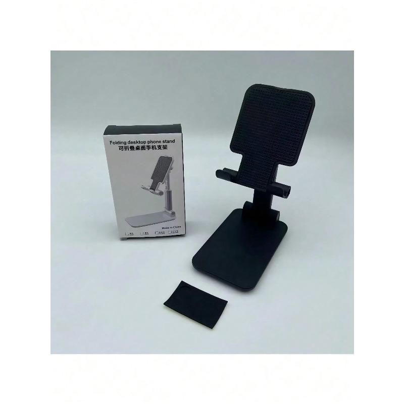 Регулируемый и складной держатель для мобильного телефона, портативная настольная подставка, нескользящая пластиковая подставка для планшета Black разноцветный