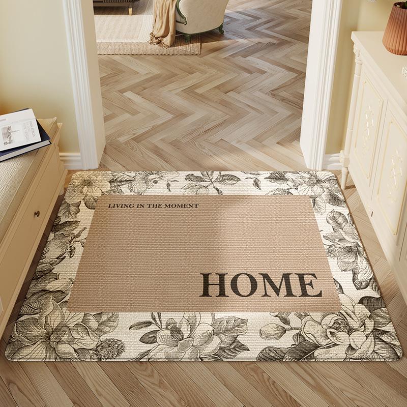 

Ковер для входной двери в скандинавском стиле, напольный коврик для прихожей, коврик для удаления песка и пыли, коврик для двери, грязеотталкивающий, нескользящий коврик 50*80cm