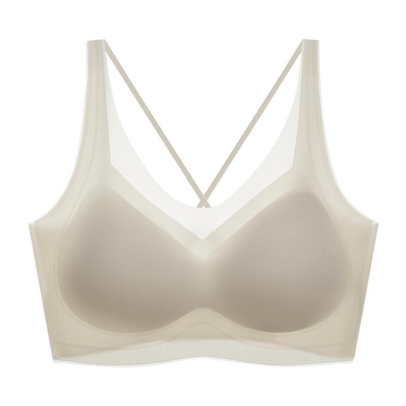 Sports women's anti-sagging breast 1111 thin seamless sexy back bra cover