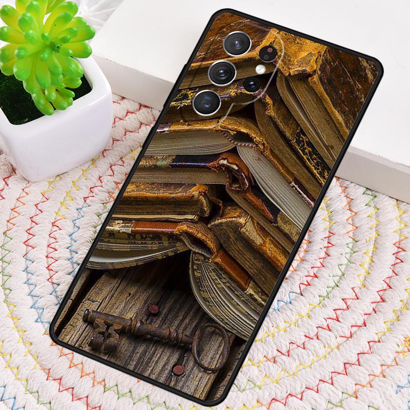 Read Books Library Bookshelf Phone Case For Samsung Galaxy Note 10 Pro S26 S25 S24 S23 S22 Ultra Plus S21 FE S20 Cover